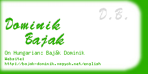 dominik bajak business card